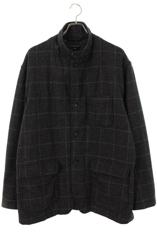 Engineered Garments Grey Wool Blend Zip Jacket Size XL