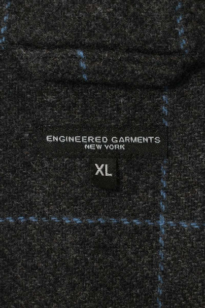 Engineered Garments Grey Wool Blend Zip Jacket Size XL