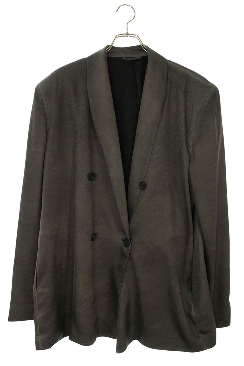 DIESEL Grey Rayon Double Breasted Jacket Size L