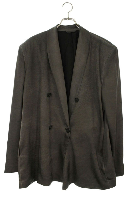 DIESEL Grey Rayon Double Breasted Jacket Size L