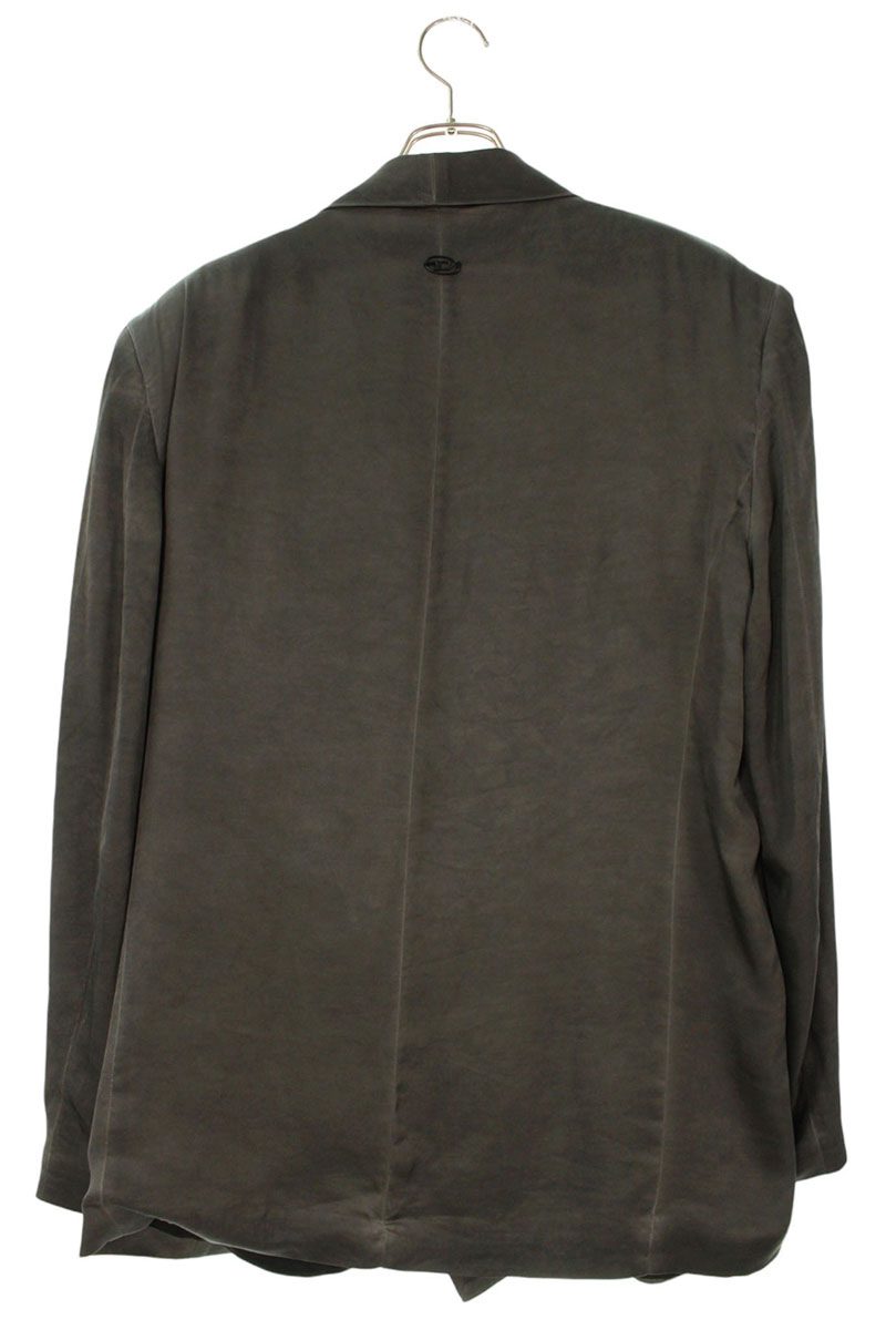 DIESEL Grey Rayon Double Breasted Jacket Size L