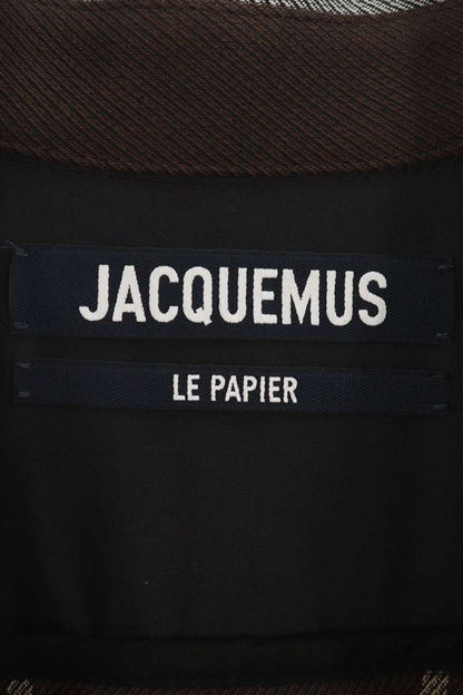JACQUEMUS Le Blouson Striped Zip-Up Jacket Size L