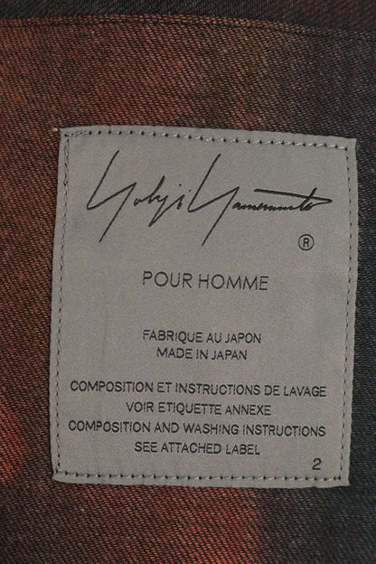 YOHJI YAMAMOTO PH 23SS Ramie Light Print Long Jacket Size M