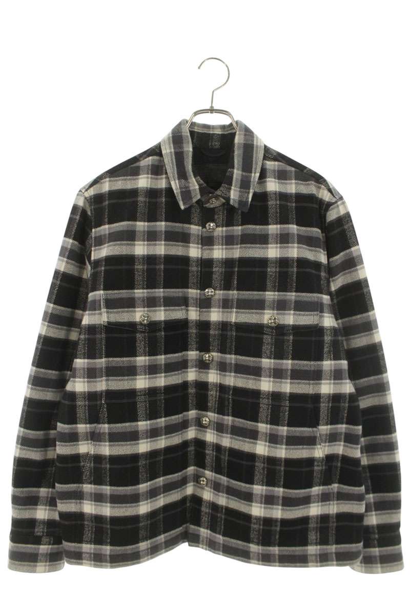 Chrome Hearts WORK DOG Check Cross Ball Jacket Size M