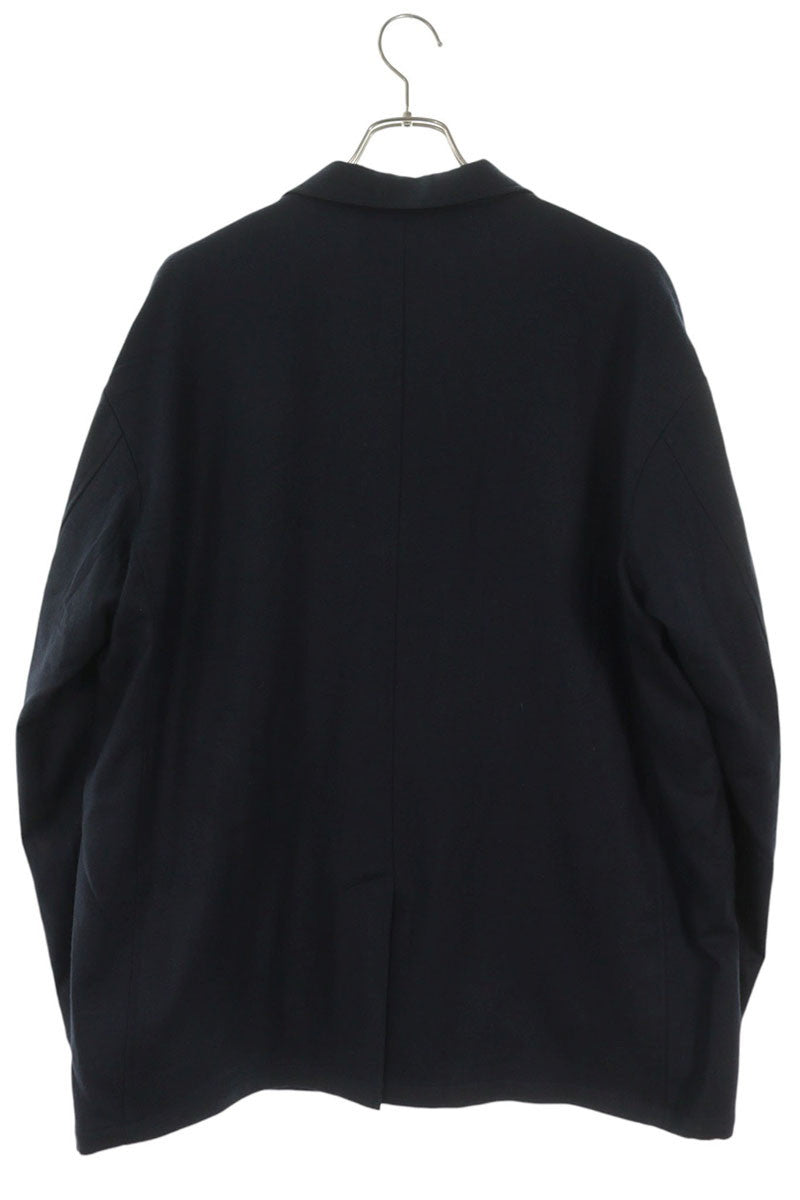 Setinn Navy Logo Embroidered Wool Jacket Size M