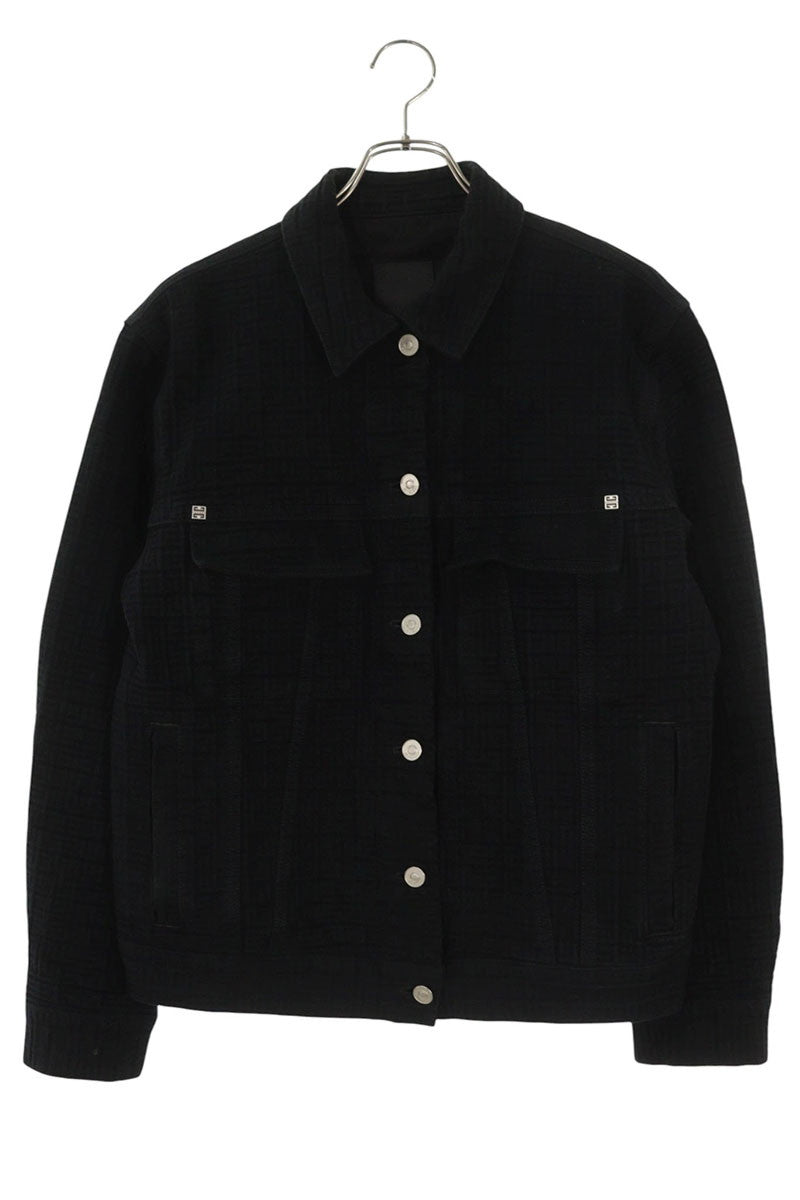 GIVENCHY Black Cotton Back Airbrush Graphic Jacket Size M