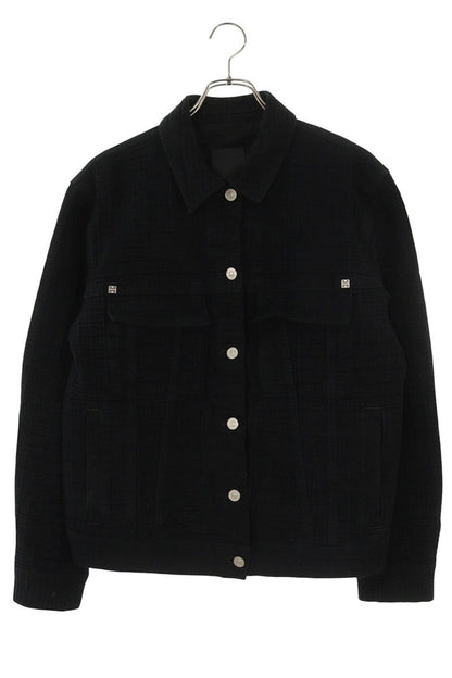 GIVENCHY Black Cotton Back Airbrush Graphic Jacket Size M