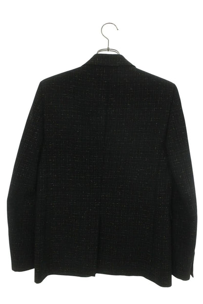 SAINT LAURENT PARIS Gold Thread Check Tailored Size XS