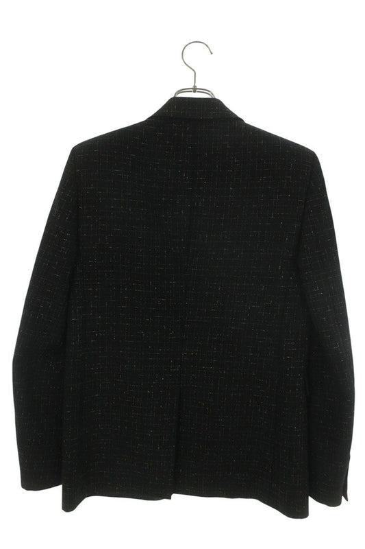 SAINT LAURENT PARIS Gold Thread Check Tailored Size XS