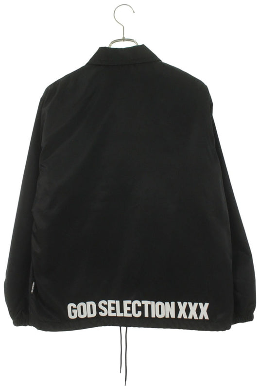 GOD SELECTION XXX Logo Coach Jacket Black Size S