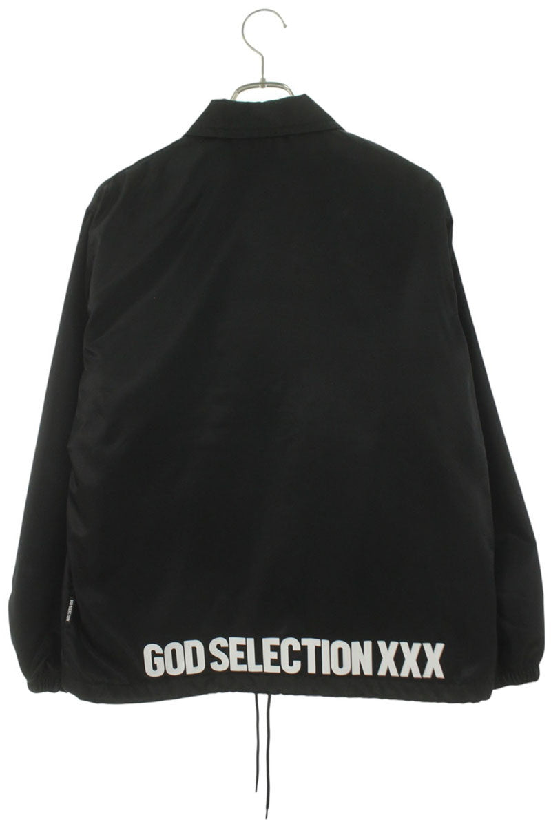 GOD SELECTION XXX Logo Coach Jacket Black Size M