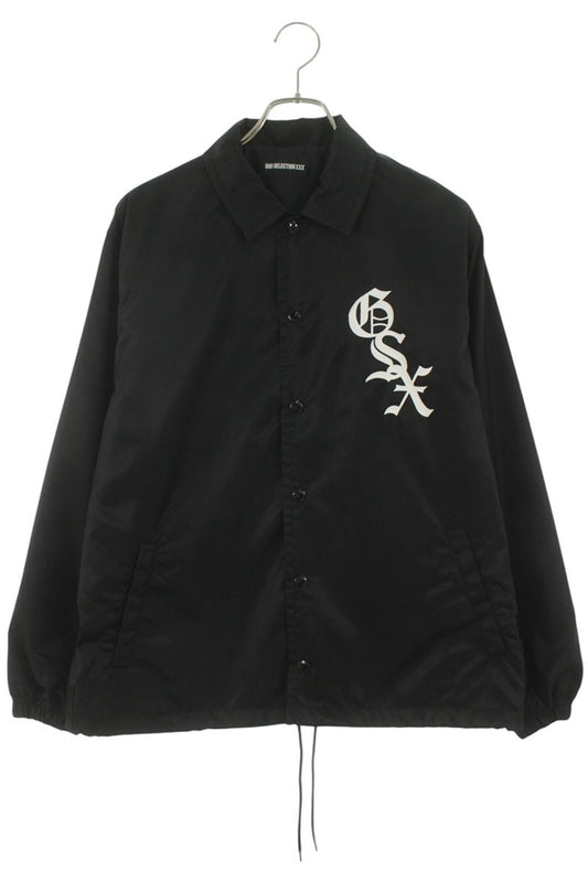 GOD SELECTION XXX Logo Coach Jacket Black Size L