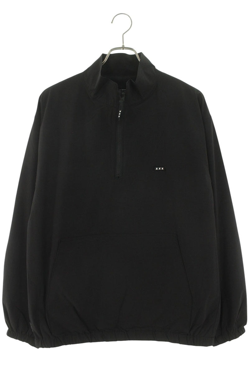 GOD SELECTION XXX Half Zip Track Jacket Black Size M