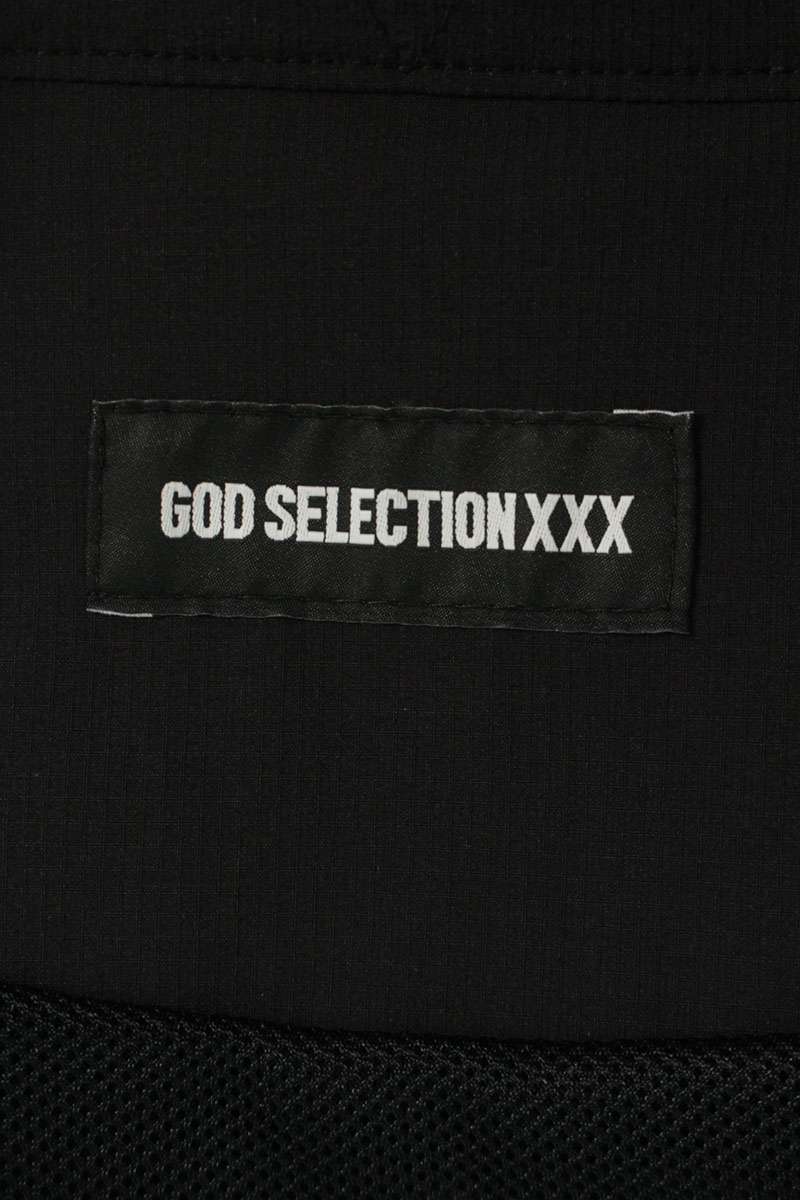 GOD SELECTION XXX Half-Zip Track Jacket Black Size L