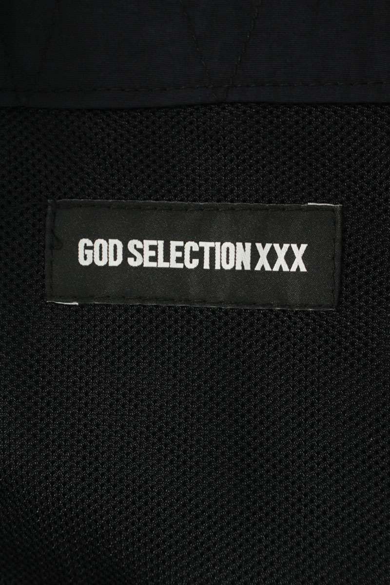 GOD SELECTION XXX Logo Embroidered Half-Zip Jacket Size S