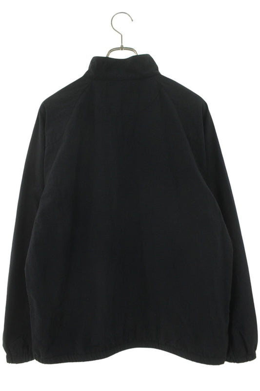 GOD SELECTION XXX Black Nylon Logo Half-Zip Jacket Size M