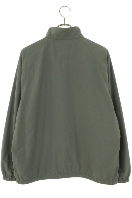 GOD SELECTION XXX Nylon Logo Half-Zip Jacket Khaki Size L