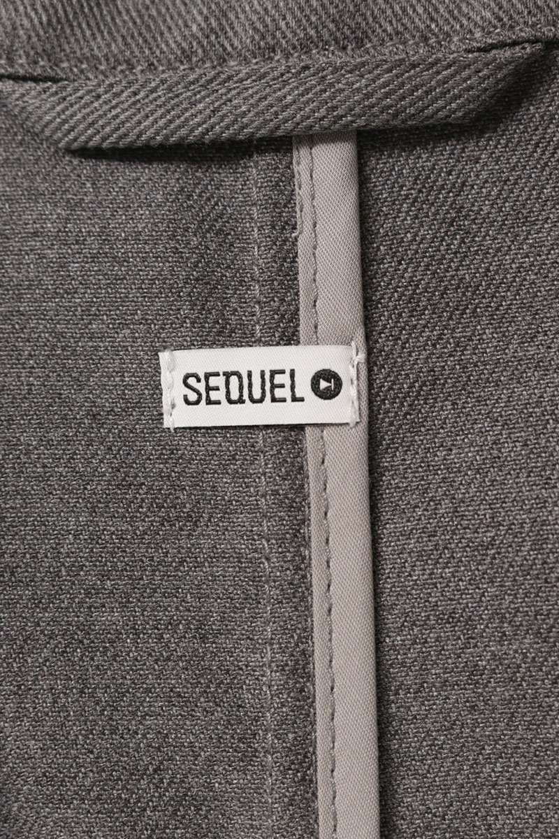 SEQUEL 26SS Gray Poly/Cotton Notched Lapel Tailored Size L