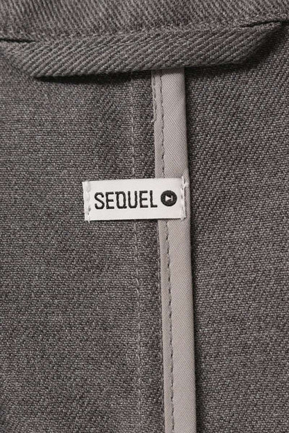 SEQUEL 26SS Gray Poly/Cotton Notched Lapel Tailored Size L