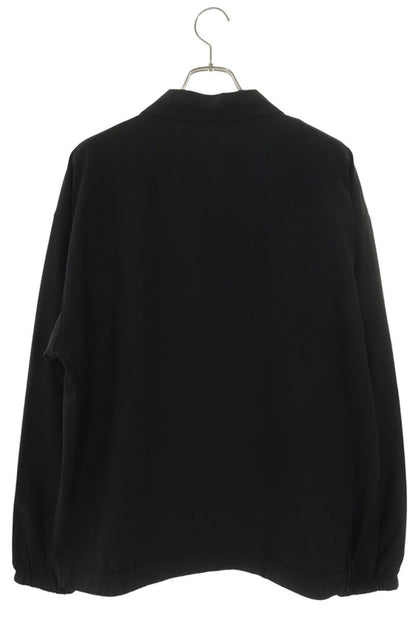 SEQUEL Black Nylon Blend Logo Embroidered Jacket Size L
