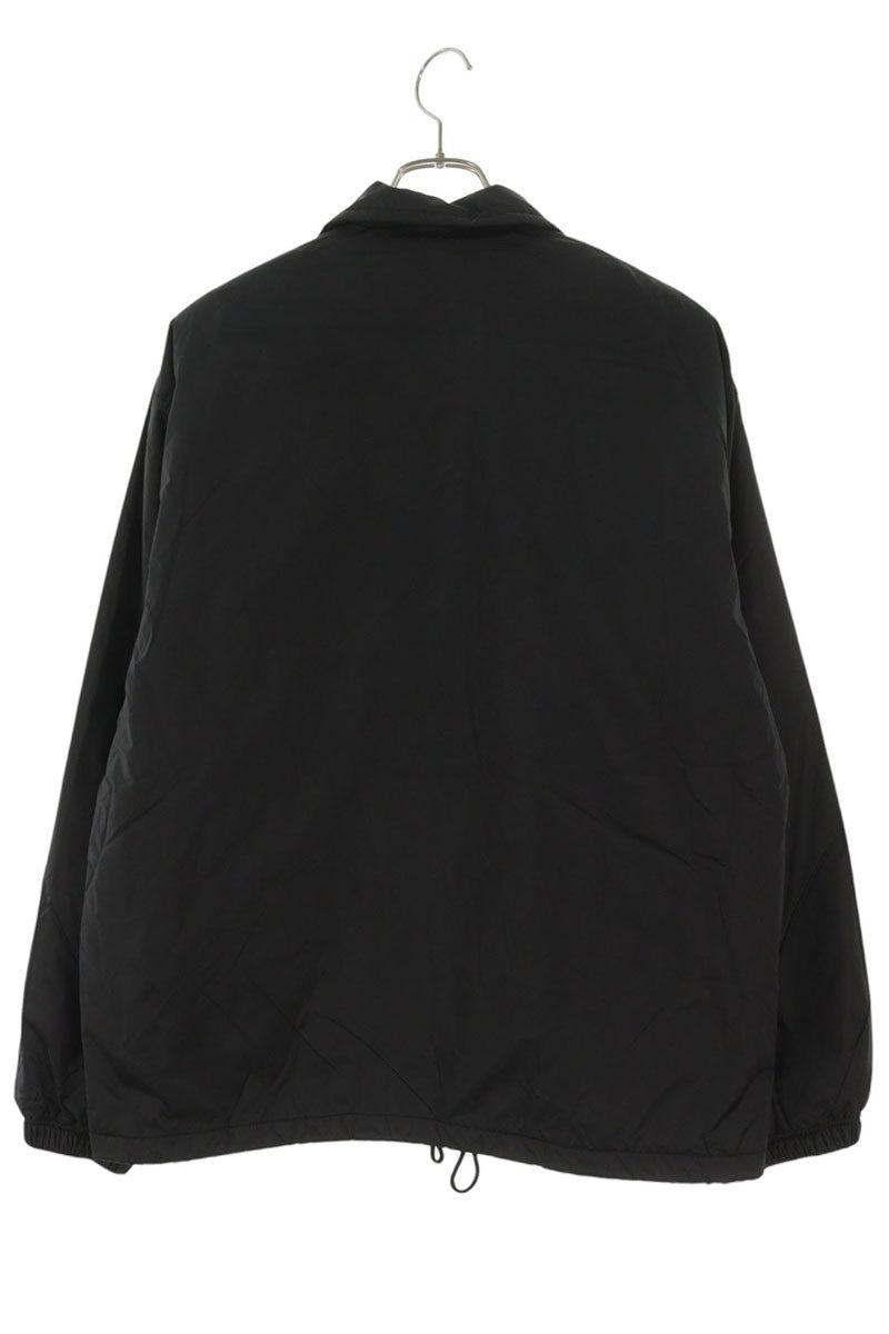 SEQUEL 24AW Black Nylon Logo Embroidered Jacket Size L