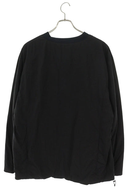 SEQUEL x NANGA Black Nylon No-Collar Down Jacket Size L