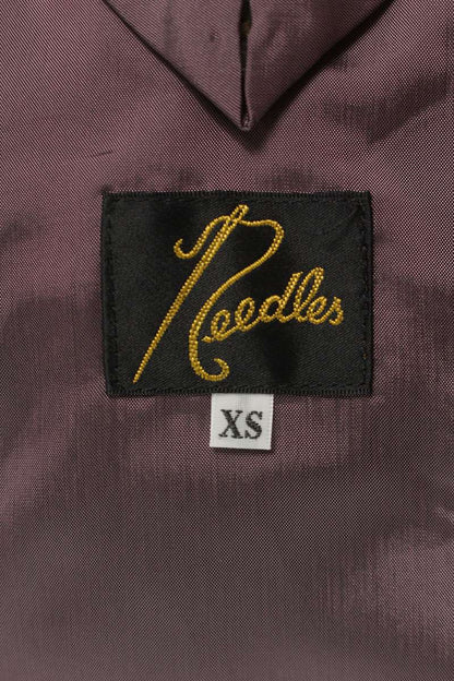 Needles Polyester Welt Pocket Chambray Jacket Beige Size XS