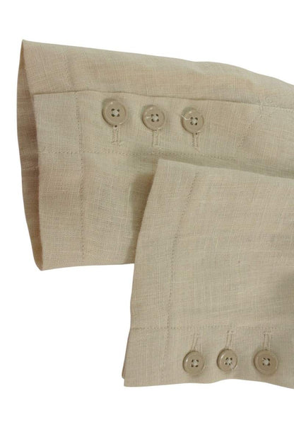 DOLCE & GABBANA Beige Linen Tailored Jacket Size S
