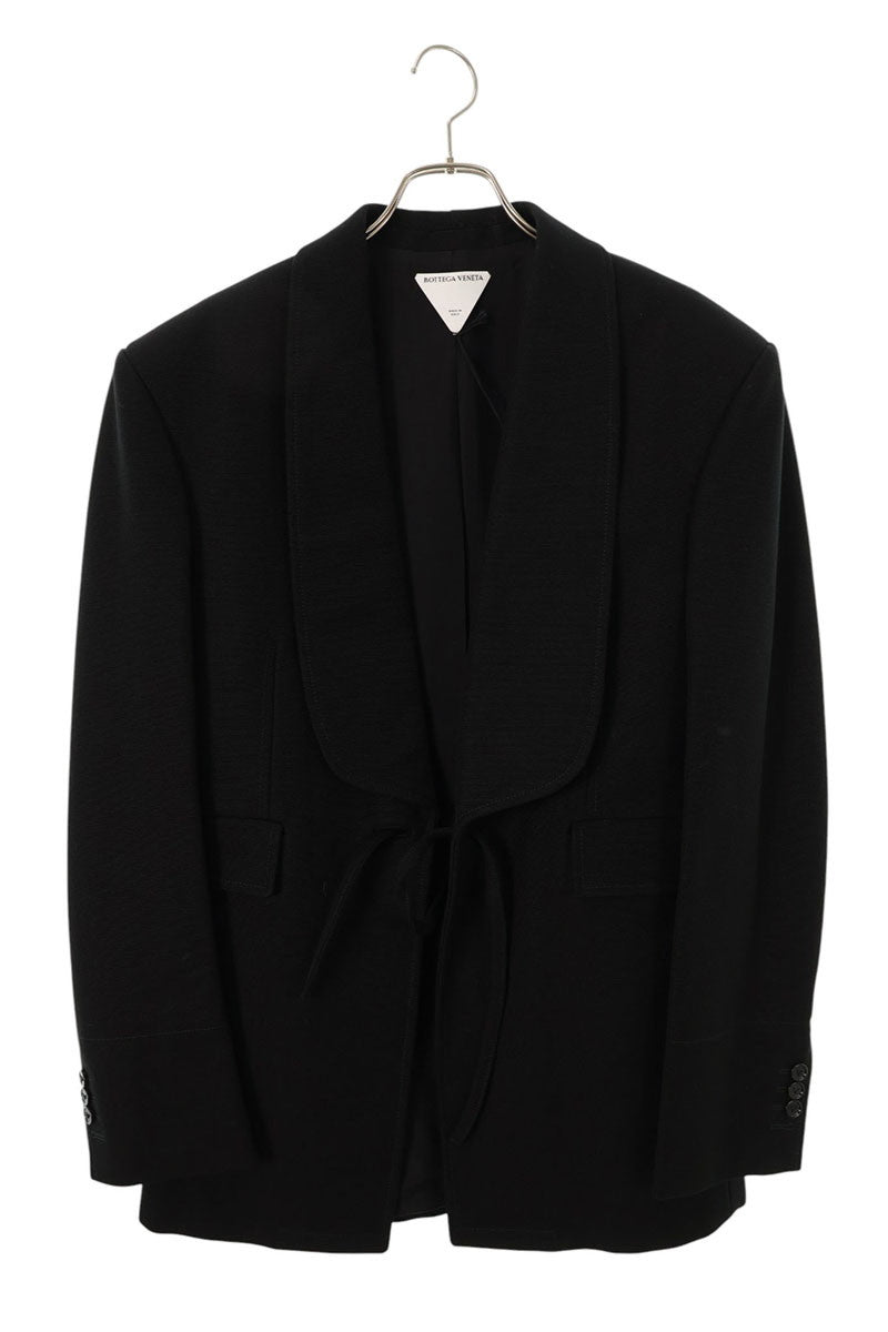 BOTTEGA VENETA Black Cotton Tailored Jacket Size S
