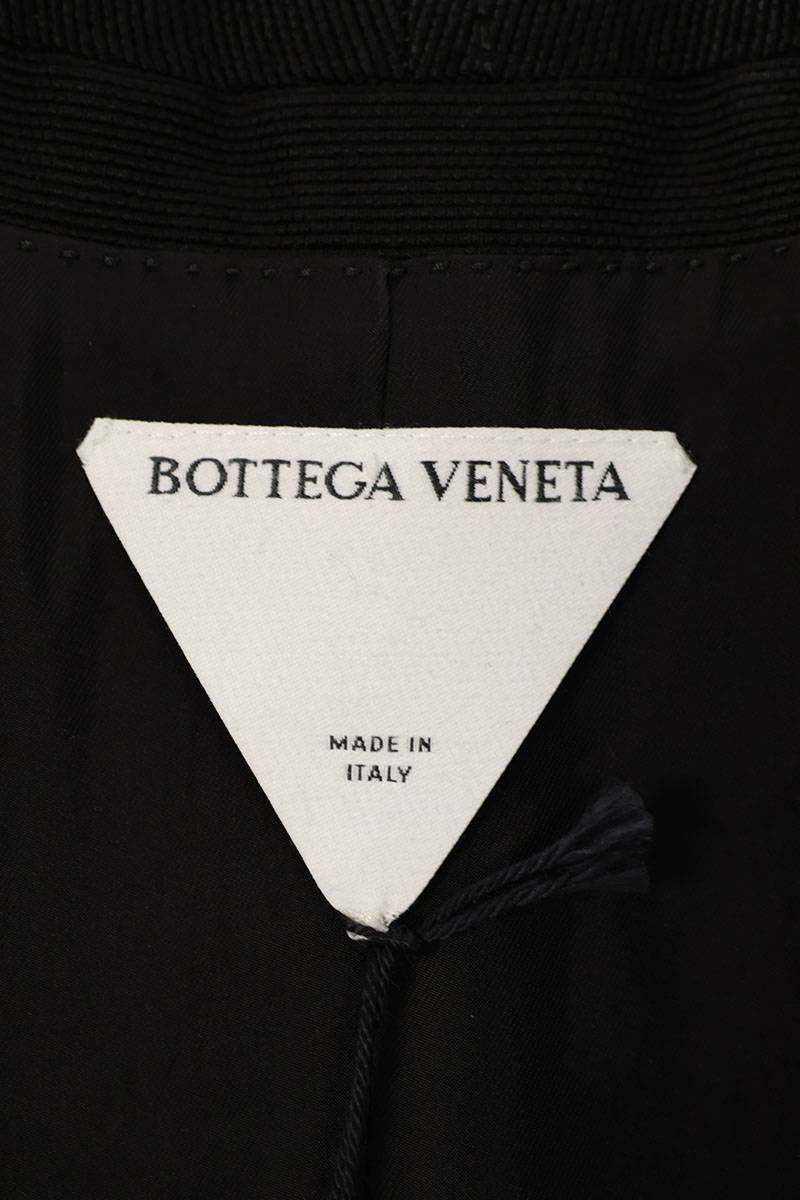 BOTTEGA VENETA Black Cotton Tailored Jacket Size S