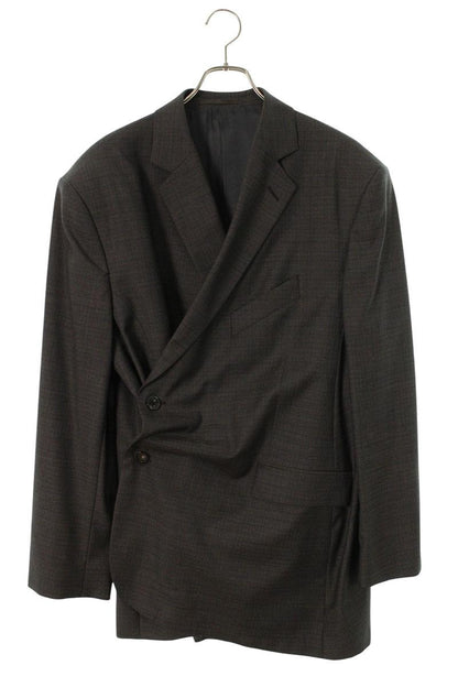 MARTIN ROSE Gray Wool Oversized Jacket Size S