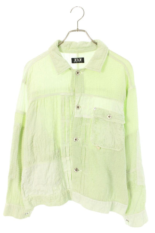 FAKE ASS FLOWERS Type-1F Jacket Light Green Size M