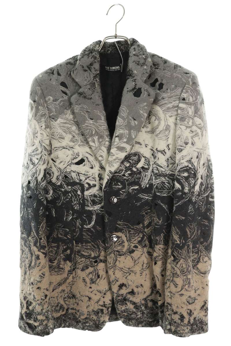 RAF SIMONS 08AW Graphic Embroidery Jacket Multi Size S