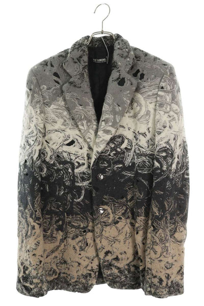 RAF SIMONS 08AW Graphic Embroidery Jacket Multi Size S