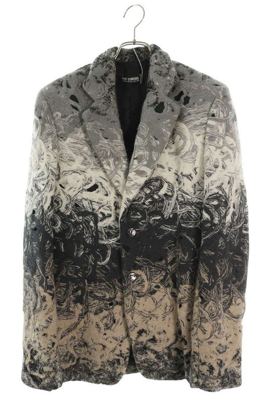 RAF SIMONS 08AW Graphic Embroidery Jacket Multi Size S