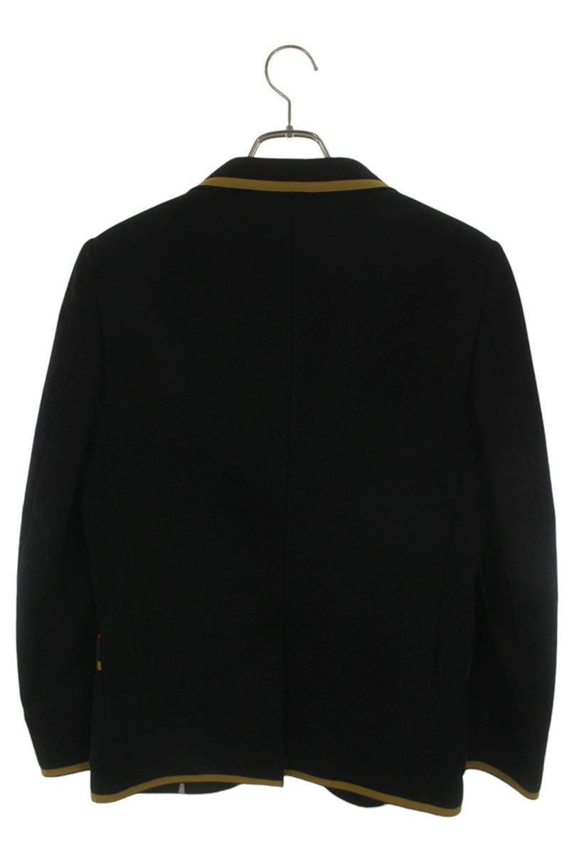 GUCCI Wool Cashmere University Blazer Black Size S