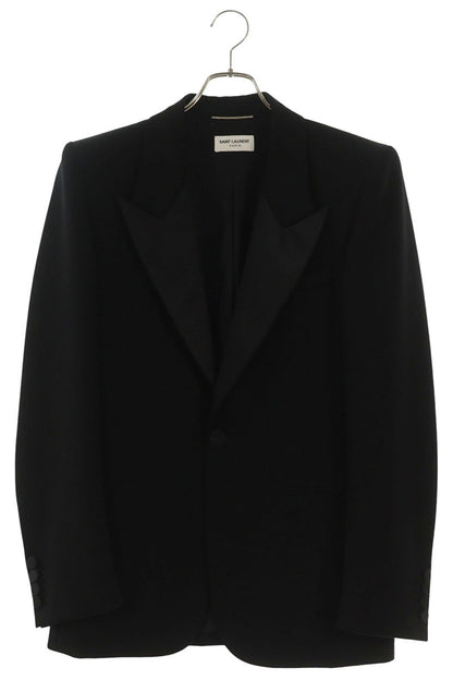 SAINT LAURENT PARIS Peaked Lapel Wool Tuxedo Jacket Size M