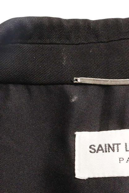 SAINT LAURENT PARIS Peaked Lapel Wool Tuxedo Jacket Size M