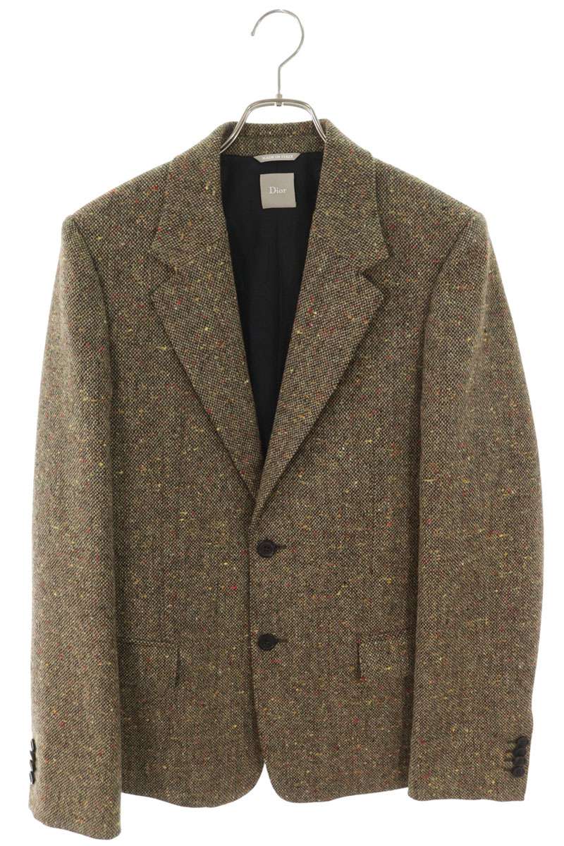 DIOR Wool Single Breasted 2B Tailored Jacket Brown Size XS