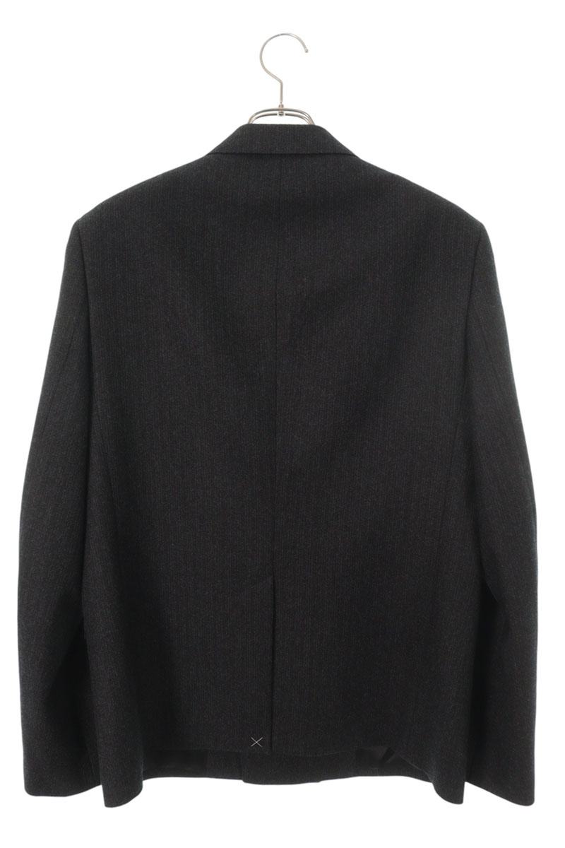 CELINE Double-Breasted Wool Jacket Gray Size M