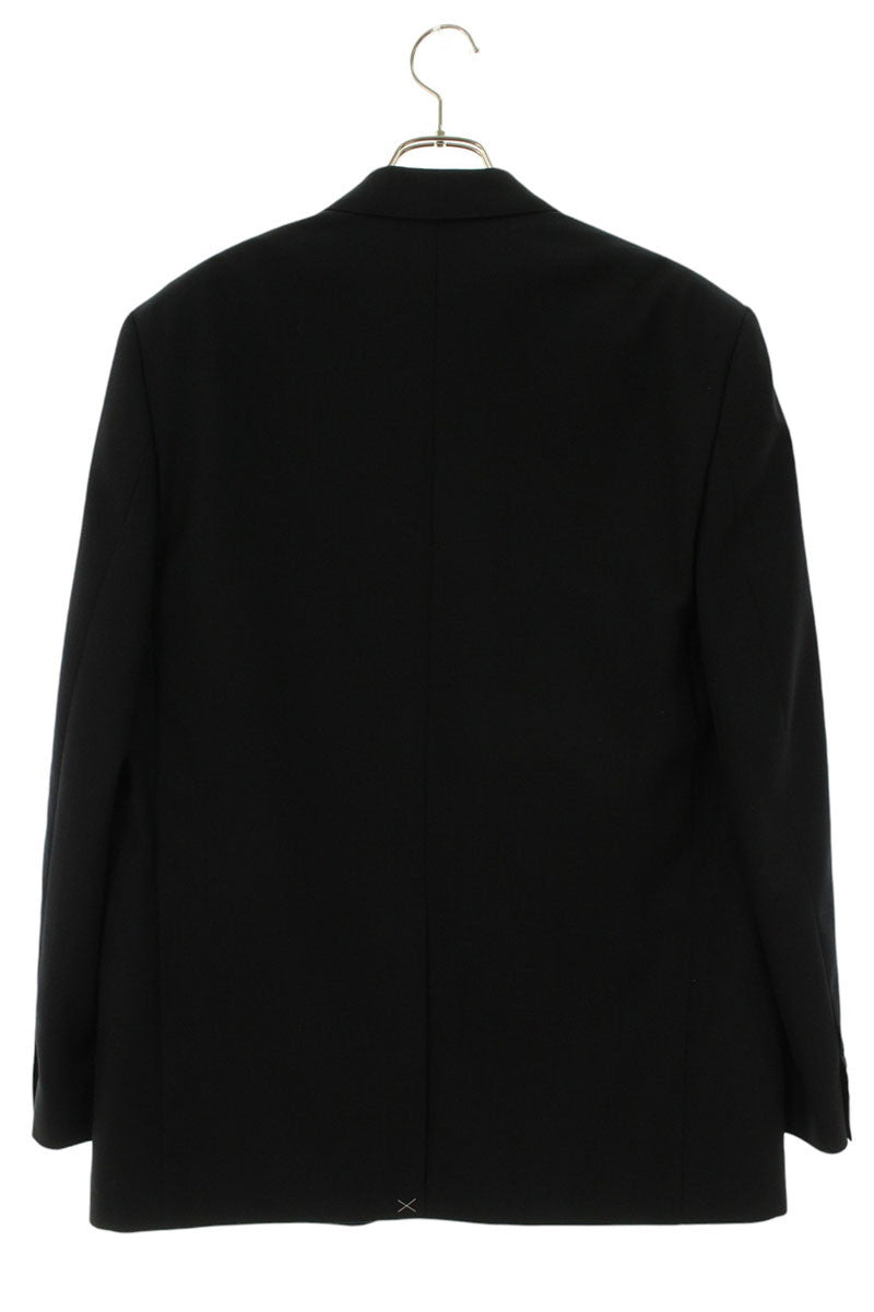 CELINE Wool Gabardine Boxy Tailored Jacket Black Size M