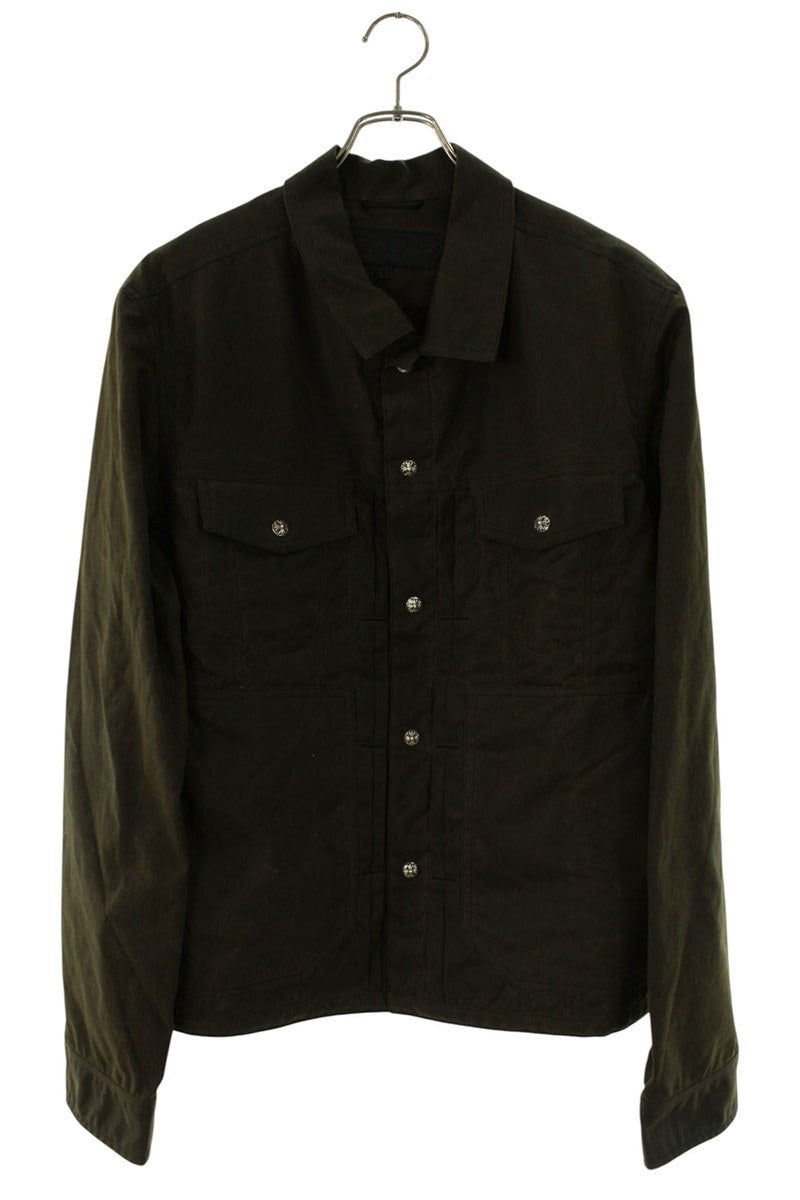 Chrome Hearts WHIP LUSH Oiled Cross Button Jacket Size L