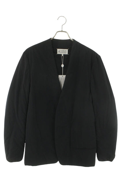 Maison Margiela 20AW Padded Collarless Jacket Black Size 48