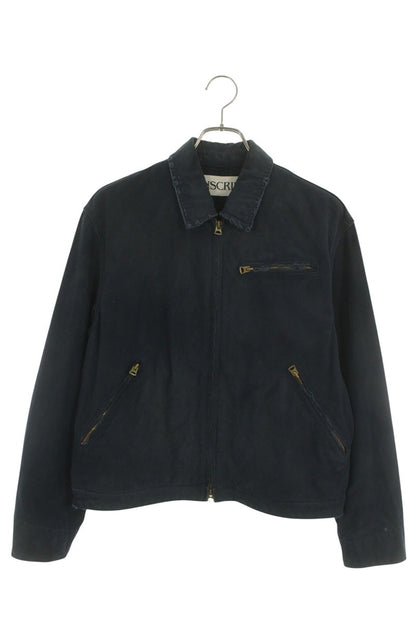 INSCRIRE 24SS Cotton Vintage Zip Jacket Navy Size S