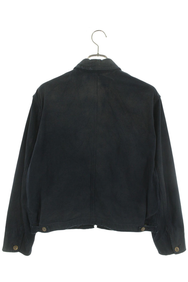 INSCRIRE 24SS Cotton Vintage Zip Jacket Navy Size S