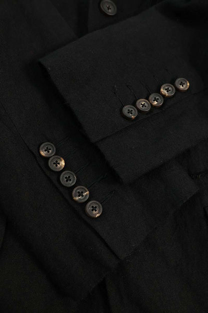 ZIGGY CHEN Reconstructed Tailored Jacket Black Size M