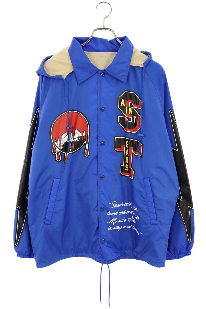 SAINT MICHAEL 22AW DT x Denim Tears Hooded Nylon Jkt Size M
