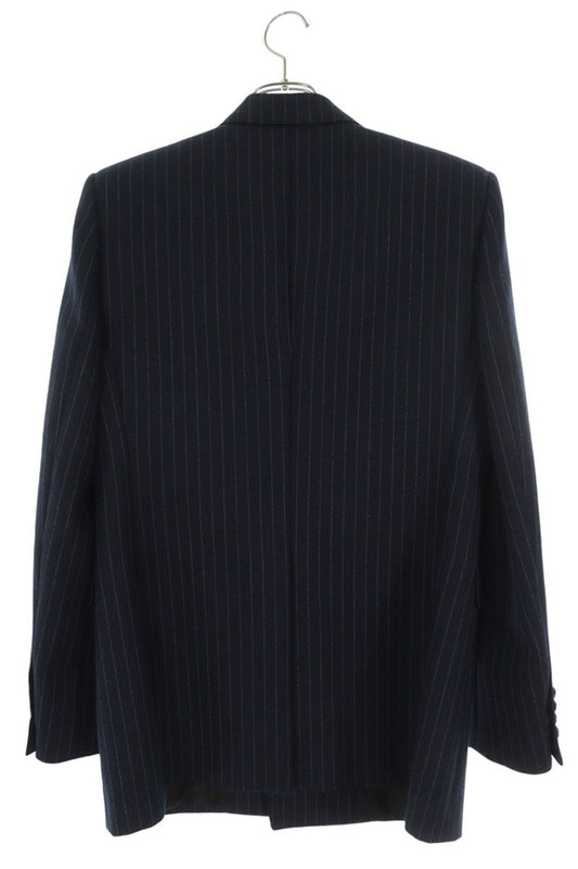 SAINT LAURENT PARIS Gold Button Breasted Blazer Size 48