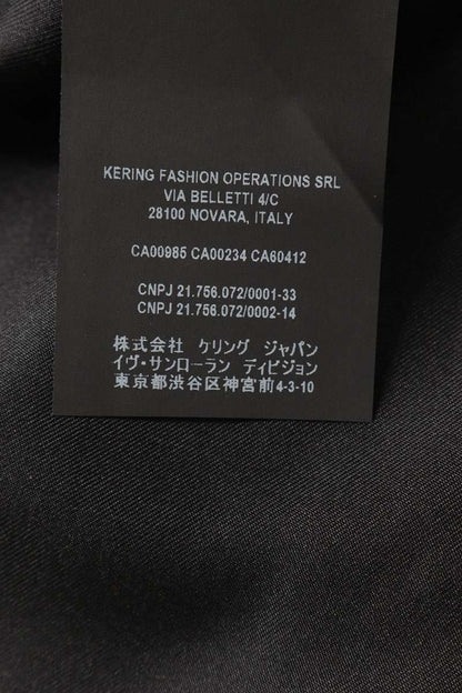 SAINT LAURENT PARIS Gold Button Breasted Blazer Size 48