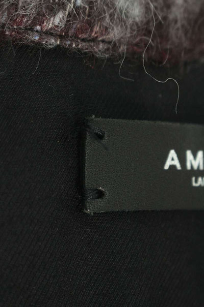 AMIRI Mohair Check Pattern Shirt Jacket Blue Size L